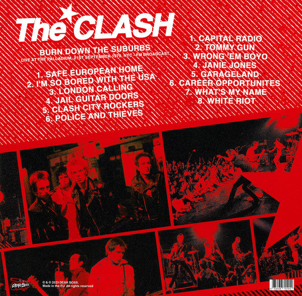 欧LP Clash Burn Down The Suburbs JACK020 Dear Boss. /00260 The Clash – Burn Down The Suburbs | Releases | Discogs