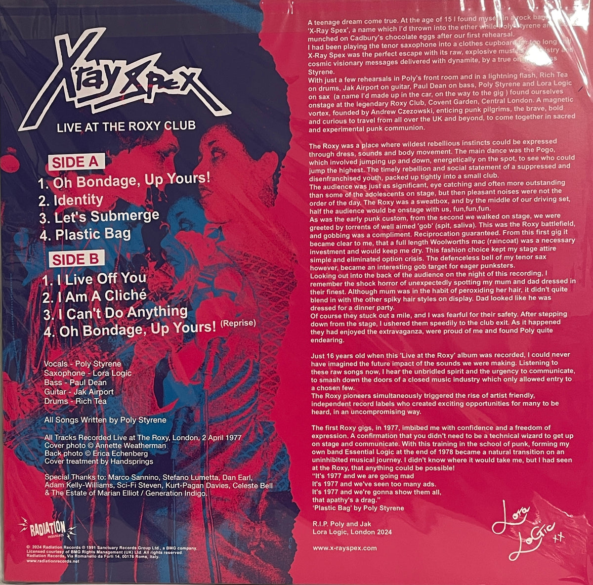 X-ray spex LP アナログ レコード X Ray Spex Vinyl | eBay