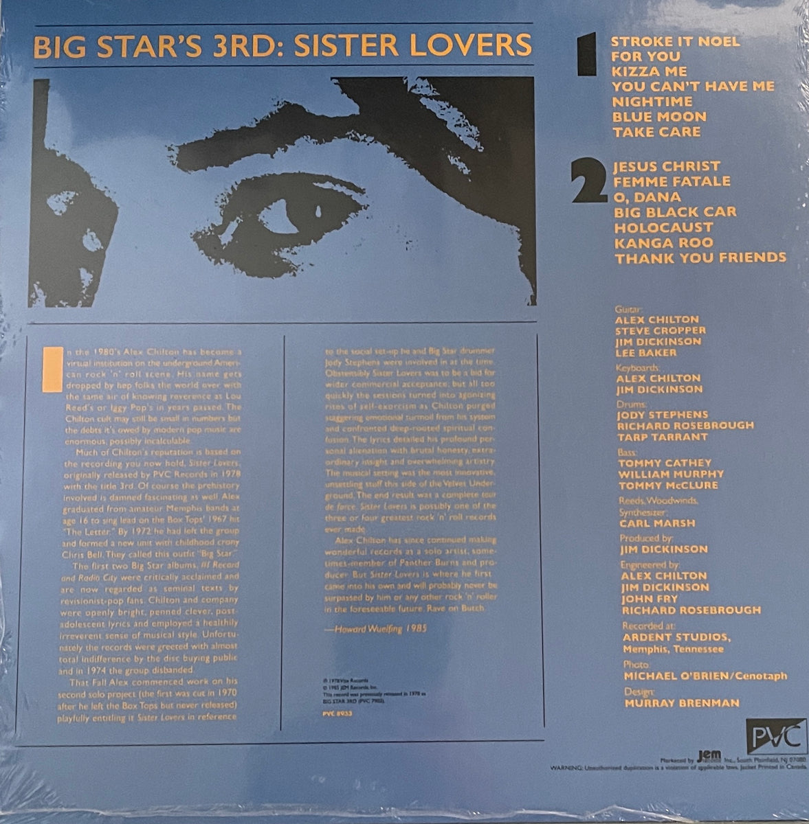 BIG STAR 3RD SISTER LOVERS PVC １９８５年　再発盤 Big Star - Big Star's 3rd: Sister Lovers (1 Copy) – GarageRock Records