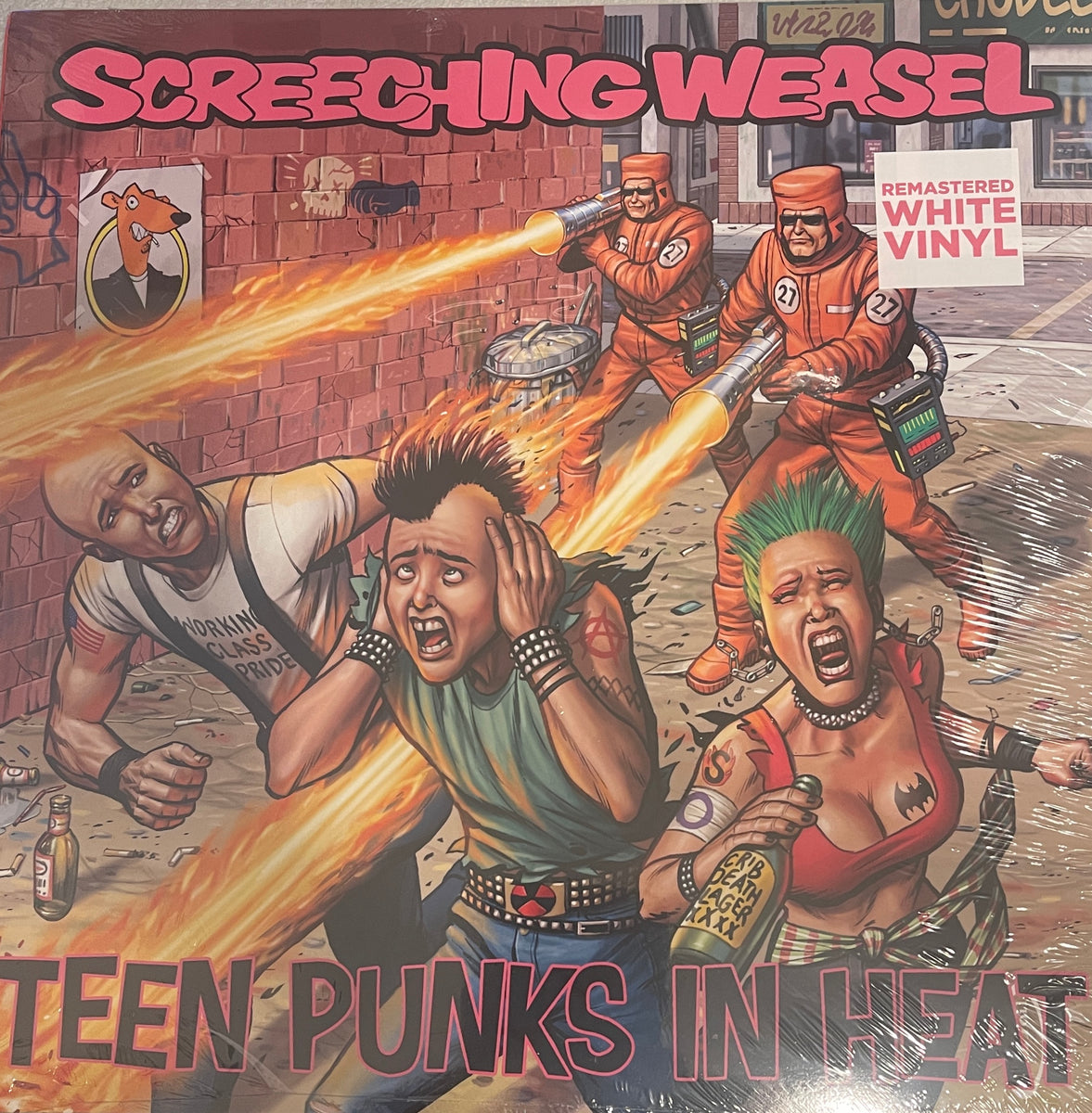 Screeching Weasel - Teen Punks In Heat LP White Vinyl – GarageRock