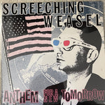 SCREECHING WEASEL - Anthem For A New Tomorrow LP VINYL 30th Anniversary OPAQUE MONSTER LIME GREEN  (1 of 100)