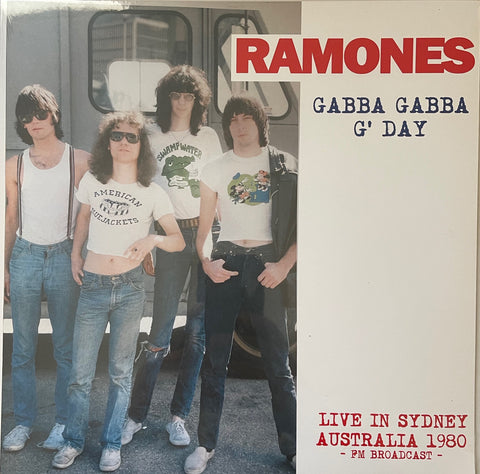 RAMONES  "Gabba Gabba G'day - 1980 broadcast " LP NEW/sealed 500 pressed
