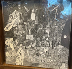 RUDIMENTARY PENI " Death Church" LP w/ foldout poster sleeve WHITE VINYL LP record