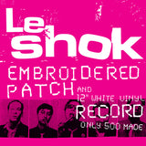Le SHOK "We Are Electrocution" WHITE Vinyl// PATCH BUNDLE