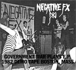 NEGATIVE FX Government War Plans E.P. (Vinyl, 7", EP, 45 RPM, LIM ED.