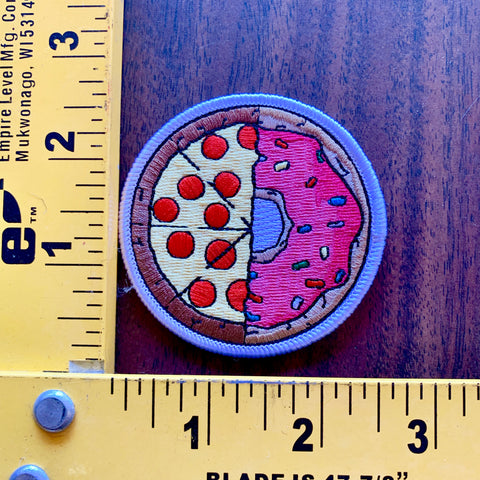 Pizza Donut Simpsons Embroidered patch