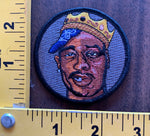 Tupac Biggie Smalls "king of hip hop" embroidered patch