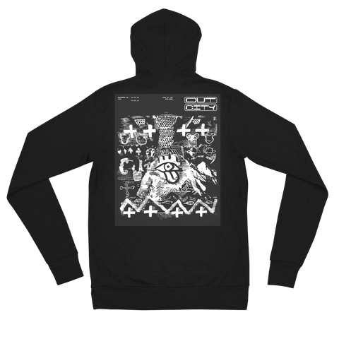 CUT CITY "Rage at the Badlands" Unisex zip hoodie